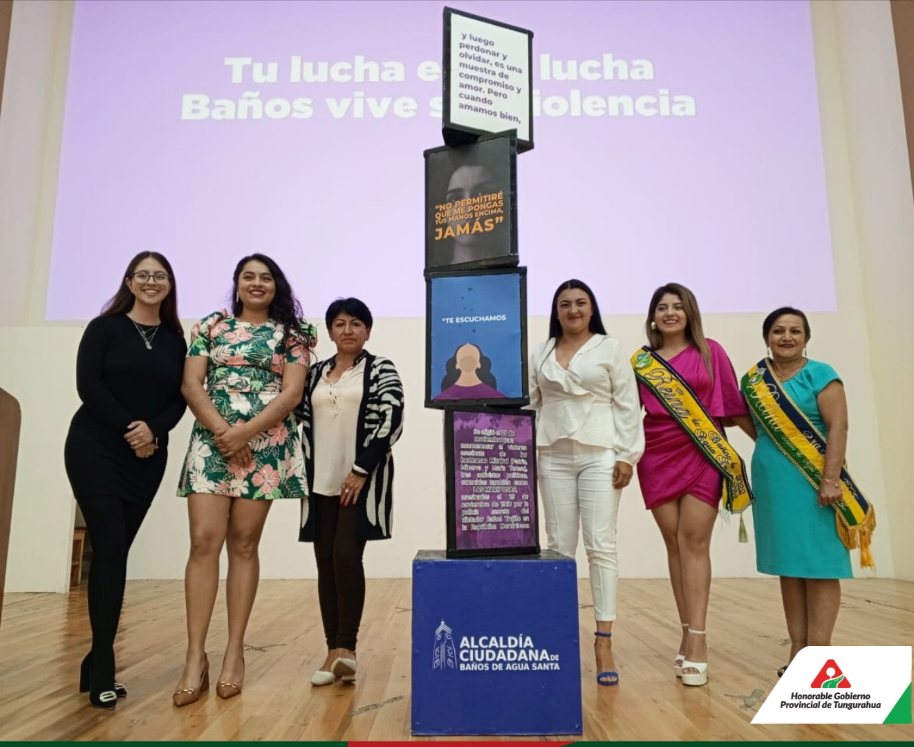 BAÑOS REALIZÓ EVENTOS POR EL MES DE LA NO VIOLENCIA CONTRA LA MUJER