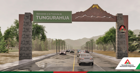 Nueva señalética en ingreso a Tungurahua