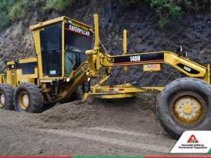 Avance en obras de la vía intercomunitaria Quisapincha