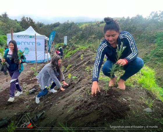 Recuperación de quebrada en Pelileo con acción comunitaria