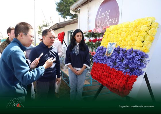 Flores de Tungurahua llegan a Shanghái con 13 variedades y 400 kilos